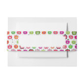 Niedliches retro Apfelmuster Einladungsbanderole (Vorderseite Beispiel)