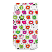 Niedliches retro Apfelmuster Incipio iPhone Geldbeutel-Hülle (Folio Vorderseite)