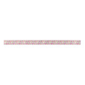 Niedliches retro Apfelmuster Satinband (Vorderseite)