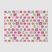 Niedliches retro Apfelmuster Seidenpapier (Vorderseite)