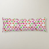 Niedliches retro Apfelmuster Seitenschläferkissen (Rückseite)