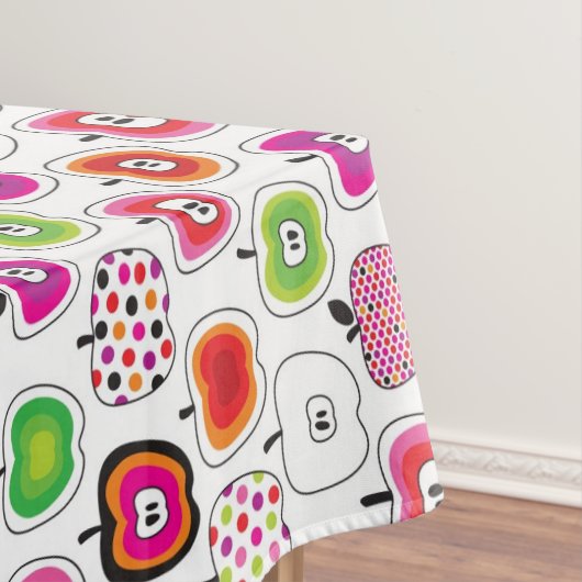 Niedliches retro Apfelmuster Tischdecke (Beispiel)