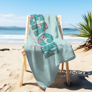 Niedliches Retro Beach Life Strandtuch