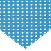 Niedliches Retro-Blaues Polka-Dot-Muster Tischdecke (Schrägansicht)
