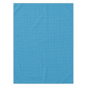Niedliches Retro-Blaues Polka-Dot-Muster Tischdecke (Vorderseite)