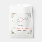Niedliches Retro-Blume-Brautparty Geschenktütchen (Vorderseite)
