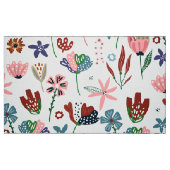 Niedliches Retro-Blume-Muster Stoff (Fat Quarter (45,7 x 55,9 cm))