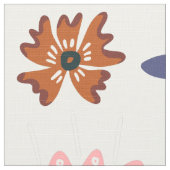 Niedliches Retro-Blume-Muster Stoff (Nahaufnahme)