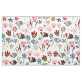 Niedliches Retro-Blume-Muster Stoff (Yard (91,4 cm))