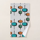 Niedliches Retro-elegantes, orangefarbenes trendig Badhandtuch Set (Handtuch)