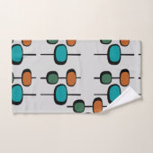 Niedliches Retro-elegantes, orangefarbenes trendig Badhandtuch Set (Handtuch)