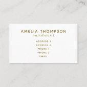 Niedliches Retro Erdbeeren Fruchtmuster Personalis Visitenkarte (Rückseite)