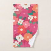 Niedliches Retro Florals Badehandtuch Set (Handtuch)