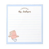 Niedliches Retro-Funny-Buch: Zurück in die Schule Notizblock (Vorderseite)