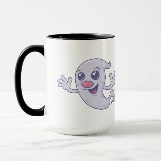 Niedliches Retro-Ghost Tasse (Links)