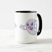 Niedliches Retro-Ghost Tasse (VorderseiteRechts)