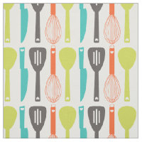 Niedliches Retro Green Orange Kitchen Utensidmuste
