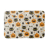 Niedliches Retro Halloween-Muster Badematte (Vorderseite)