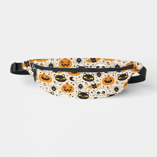 Niedliches Retro Halloween-Muster Bauchtasche (Vorderseite)
