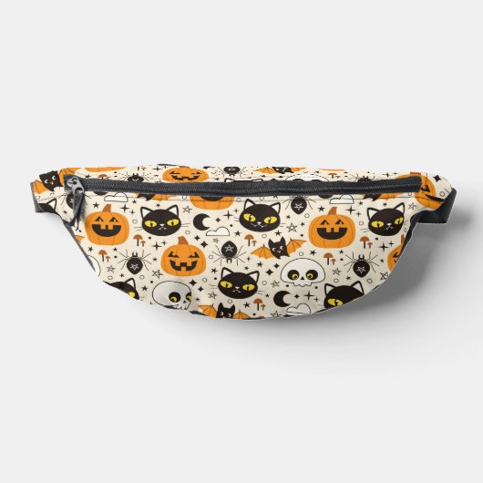 Niedliches Retro Halloween-Muster Bauchtasche (Ablage )