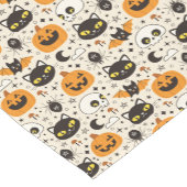 Niedliches Retro Halloween-Muster Kurzer Tischläufer (Ecke)