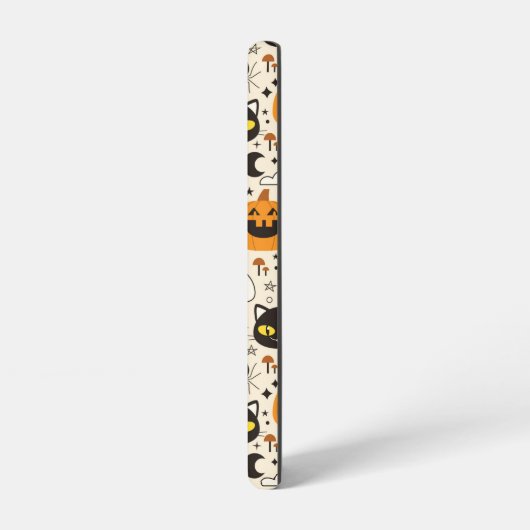 Niedliches Retro Halloween-Muster Samsung Galaxy Hülle (Linke Seite)