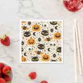 Niedliches Retro Halloween-Muster Serviette (Beispiel)