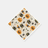 Niedliches Retro Halloween-Muster Serviette (Ecke)