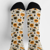 Niedliches Retro Halloween-Muster Socken (Oben)