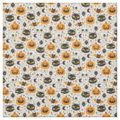 Niedliches Retro Halloween-Muster Stoff (Muster)