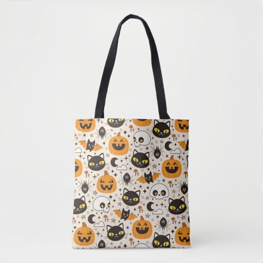 Niedliches Retro Halloween-Muster Tasche (Vorderseite)