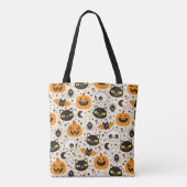 Niedliches Retro Halloween-Muster Tasche (Rückseite)