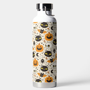 Niedliches Retro Halloween-Muster Trinkflasche