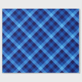 Niedliches Retro Ocean Blue Wrapping Paper Geschenkpapier (Flach)