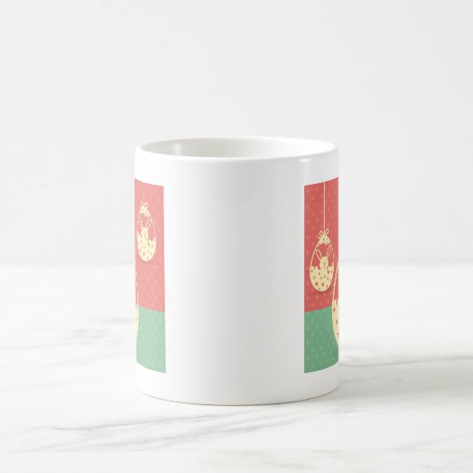 Niedliches Retro Ostersonni und Osterei Kaffeetasse (Mittel)