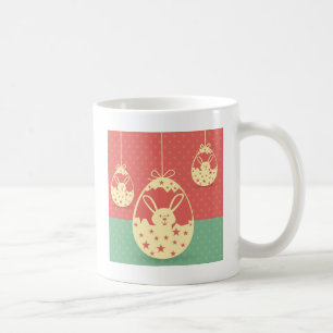 Niedliches Retro Ostersonni und Osterei Kaffeetasse