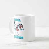 Niedliches Retro-Pferd - Buck-Faschismus Kaffeetasse (Vorderseite Links)