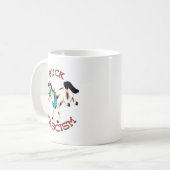 Niedliches Retro-Pferd - Buck-Faschismus Kaffeetasse (Vorderseite Links)