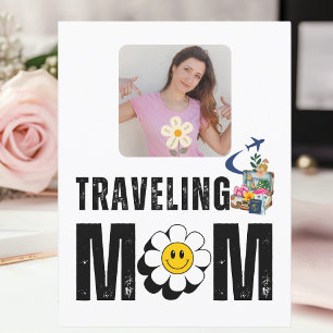 Niedliches Retro "Reisende Mama",Reisen,Kundenspez Postkarte