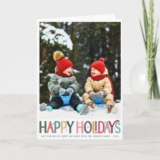 Niedliches Retro-Sterne-Foto für einen schönen Url Karte (Vorderseite)