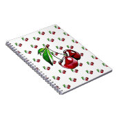 Niedliches Retro Style Cherry-Notebook Notizblock (Rechte Seite)