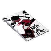 Niedliches Retro-Vintag bringen auf Mondlandung Ho Notizblock (Rechte Seite)