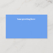 niedliches Retro Vintag Osterhasen Visitenkarte (Rückseite)