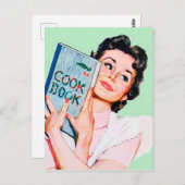 Niedliches Retro Vintage Kochkarte Postkarte (Vorne/Hinten)