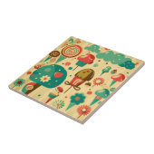 Niedliches Retro-Vintages Eis Fliese (Seite)