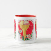 Niedliches Retro-Vintages Eis Tasse (Zentrum)
