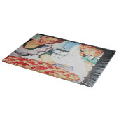 Niedliches Retro-Vintages Kuchen Schneidebrett (Ecke)