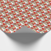 niedliches Retro-Vintages Valentine-Party Geschenkpapier (Ecke)