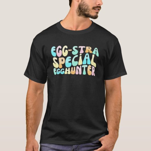 Niedliches Retro Wavey Ei stra Special Egghunter O T-Shirt (Vorderseite)