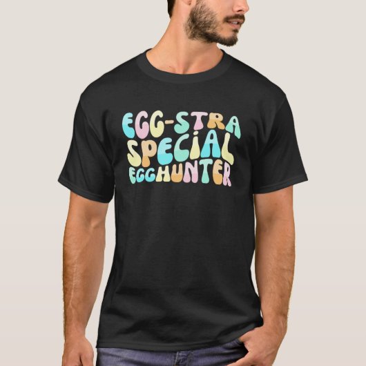 Niedliches Retro Wavey Ei stra Special Egghunter O T-Shirt (Vorderseite)